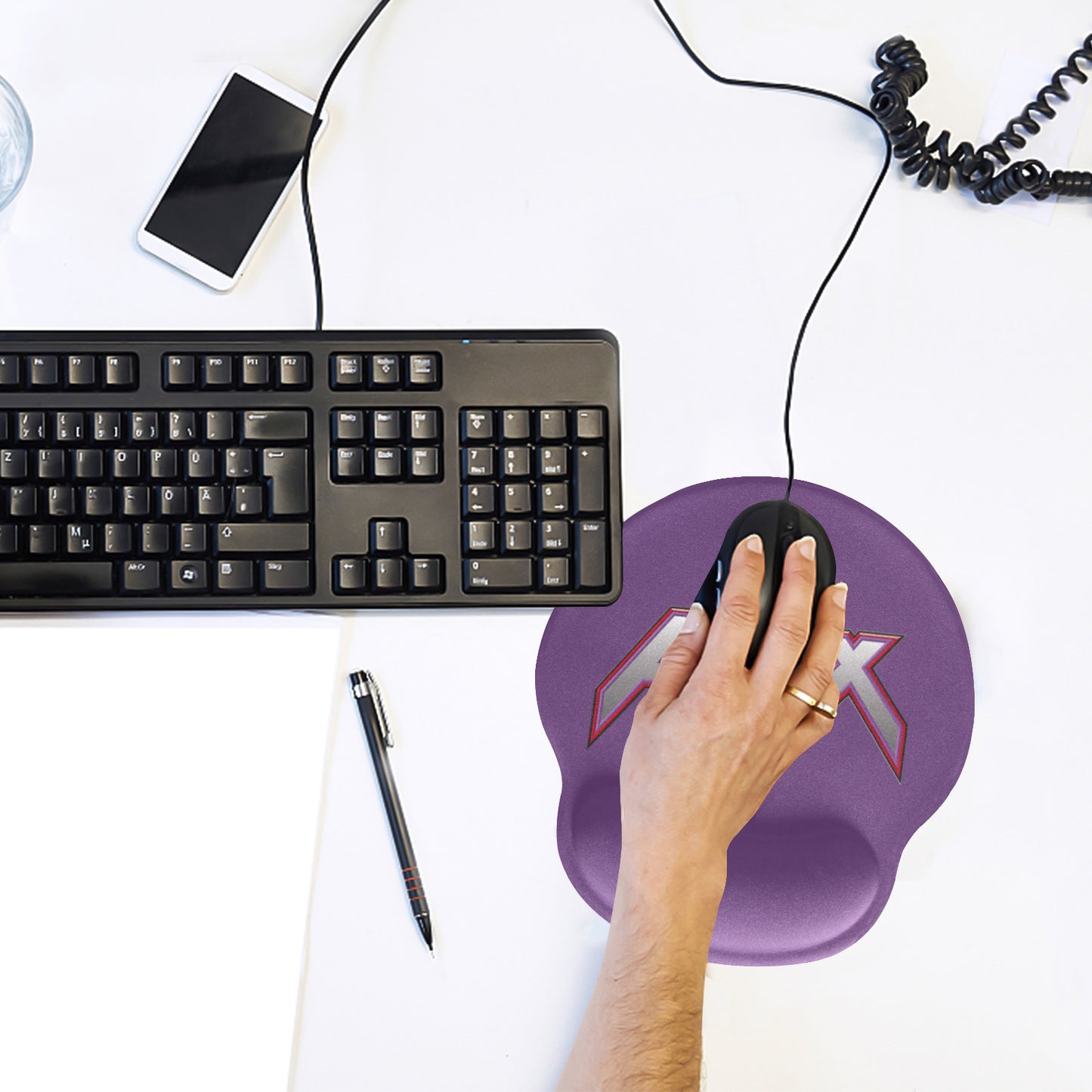 Mouse Pad with Wrist Rest Support