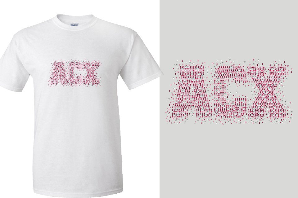 Rhinestones ACX scatter Unisex t-shirt